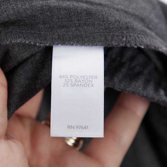 J Jill Gray Cropped Pants With Tie Size Medium - Picture 8 of 8